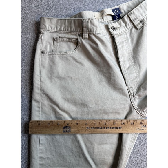 Vintage Gap 1969 Capri Jeans Womens 14 Beige Light Wash High Rise Relaxed Denim - Picture 7 of 16